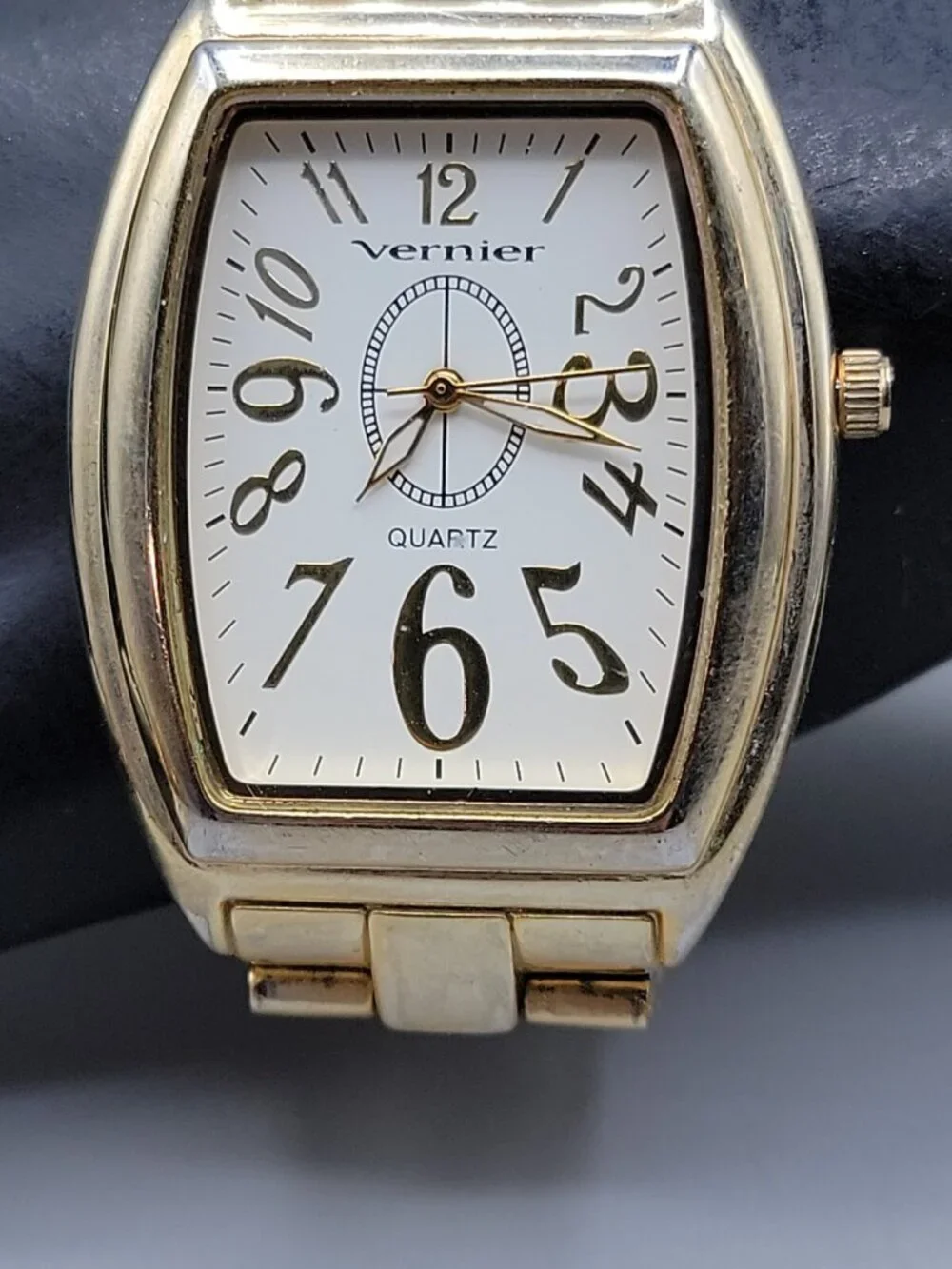 Vernier Gold Classic Tonneau Ladies Quartz Watch 7.5